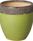 Emissary Weather Resistant Ceramic Round Planter
