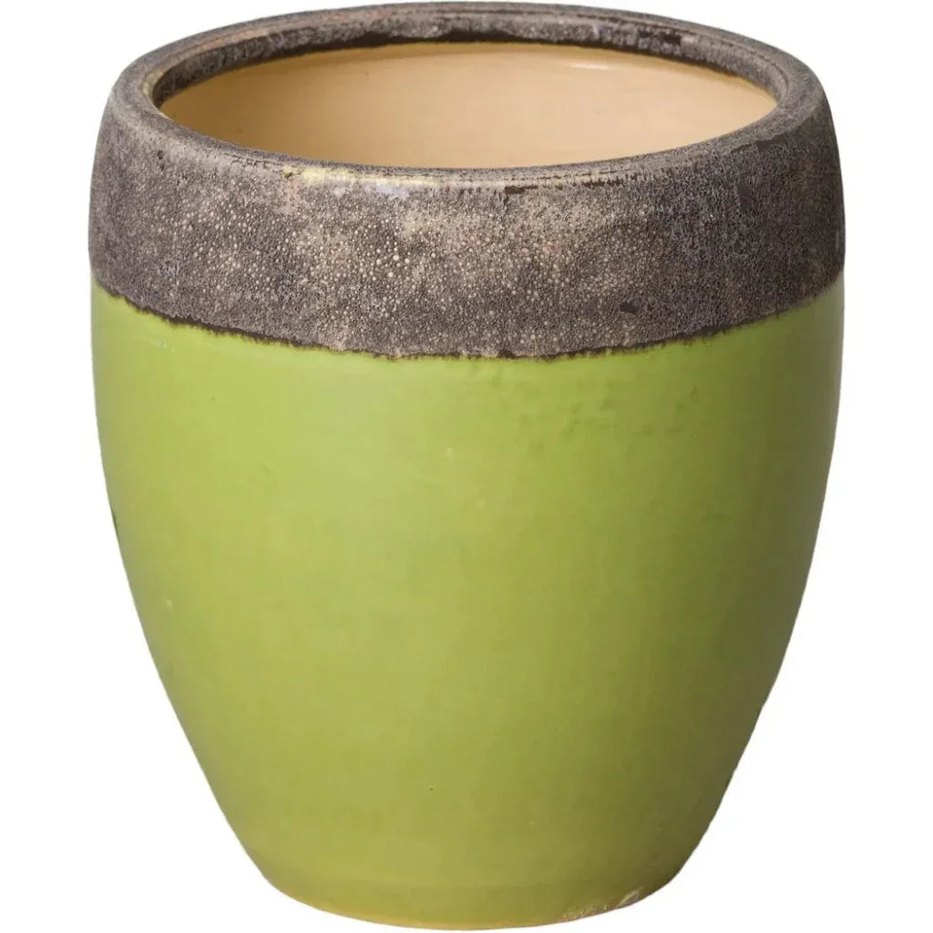 Emissary Weather Resistant Ceramic Round Planter