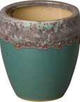 Emissary Weather Resistant Ceramic Round Planter