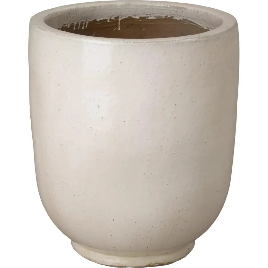 Emissary Weather Resistant Round Ceramic Planter