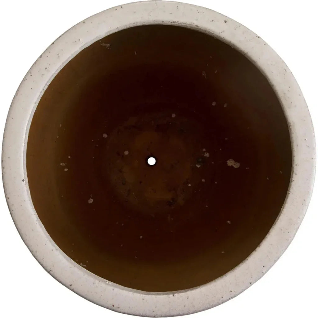 Emissary Weather Resistant Round Ceramic Planter