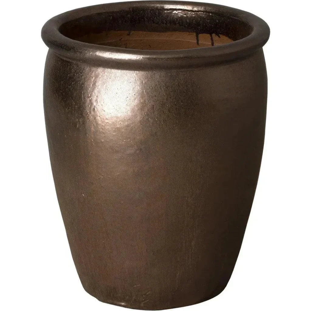 Emissary Weather Resistant Round Ceramic Pot