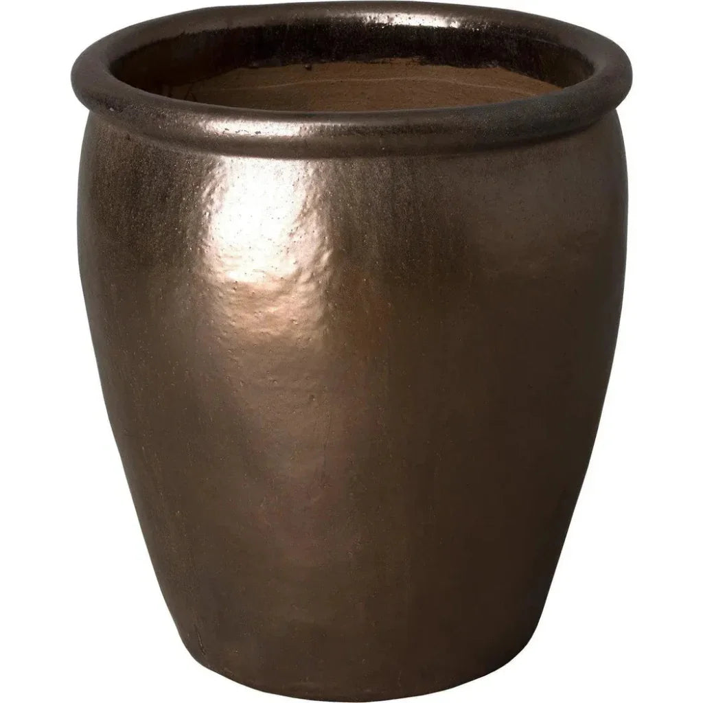 Emissary Weather Resistant Round Ceramic Pot