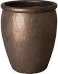 Emissary Weather Resistant Round Ceramic Pot