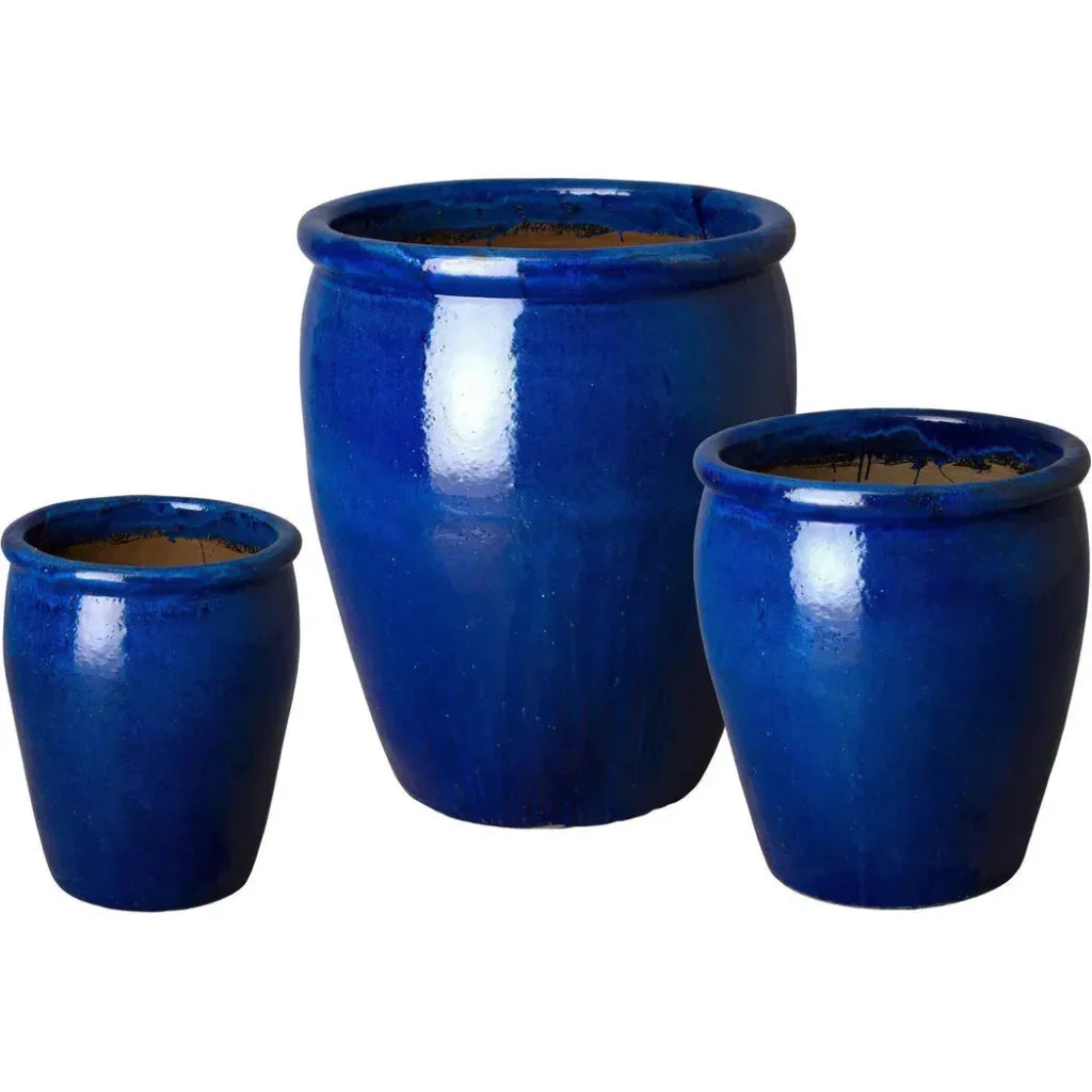 Emissary Weather Resistant Round Ceramic Pot