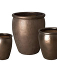 Emissary Weather Resistant Round Ceramic Pot