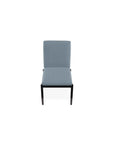 Welles Cushion Armless Dining Chair With Rustic Polymer Leg