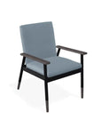 Welles Cushion Cafe Dining Chair With Rustic Polymer Arm