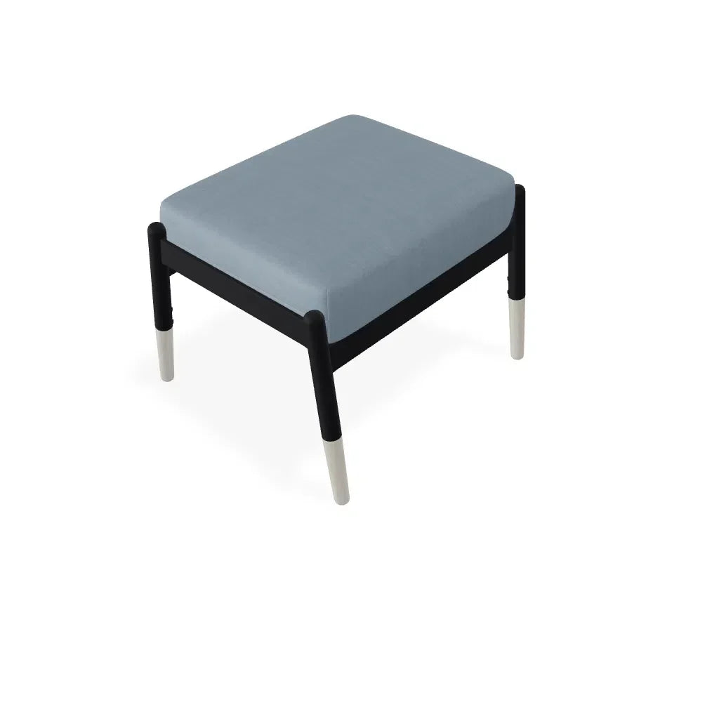 Welles Cushion Ottoman Polymer Tapered Legs