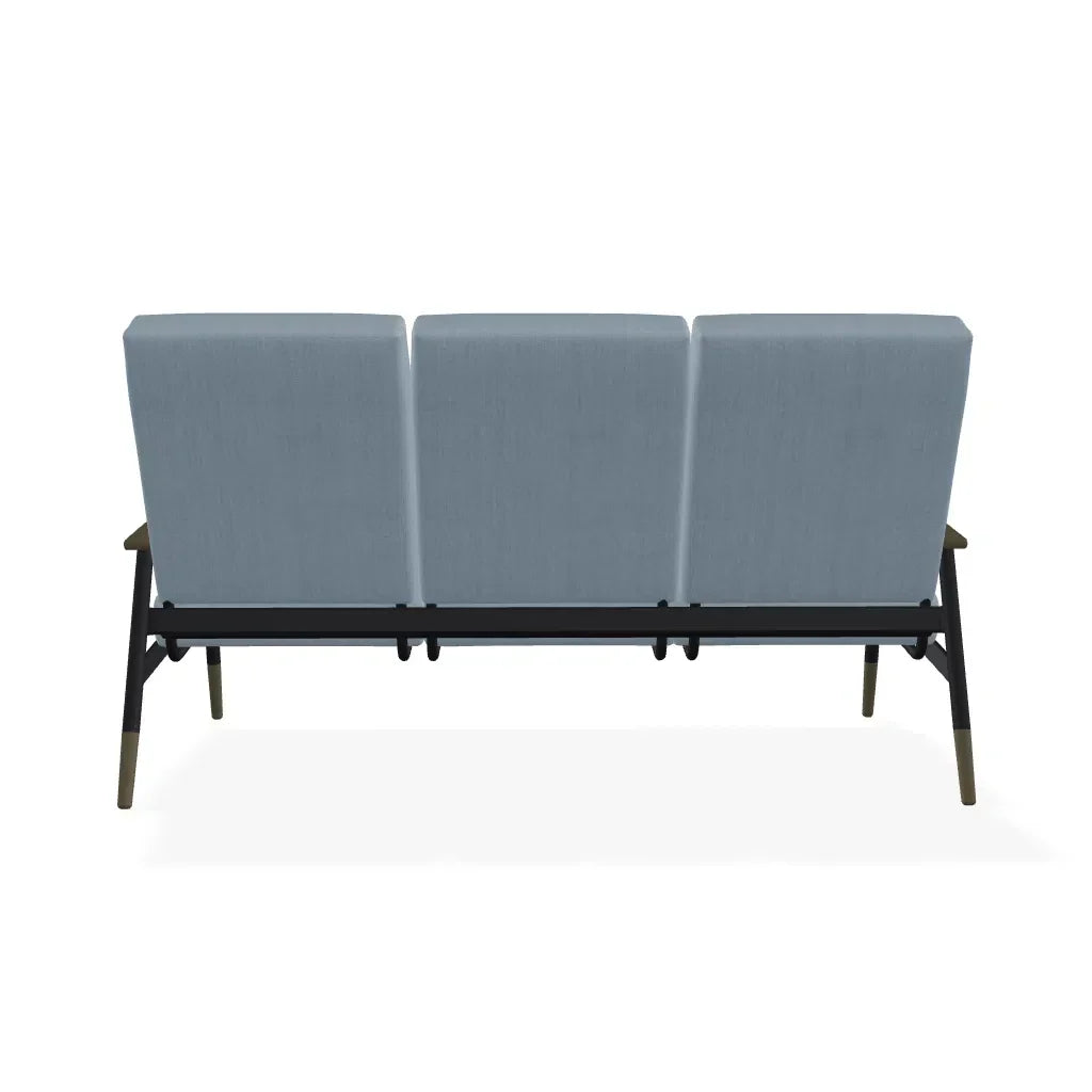 Welles Cushion Three-Seat Sofa With MGP Arm