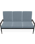 Welles Cushion Three-Seat Sofa With Rustic Polymer Arm