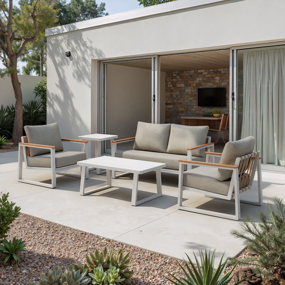 Zuo Modern Welt Olefin Fabric Outdoor Sofa