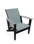 Wexler Sling Chat Height Rustic Polymer Arm Chair