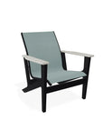 Wexler Sling Chat Height Rustic Polymer Arm Chair