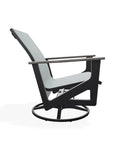 Wexler Sling Chat Height Swivel Rocker with Rustic Polymer Arms