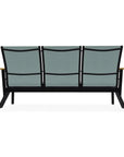 Wexler Sling Chat Three-Seat Sofa with Rustic Polymer Arms