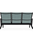 Wexler Sling Chat Three-Seat Sofa with Rustic Polymer Arms