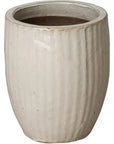 Emissary White Handcrafted Ceramic Round Planter
