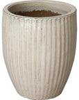Emissary White Handcrafted Ceramic Round Planter