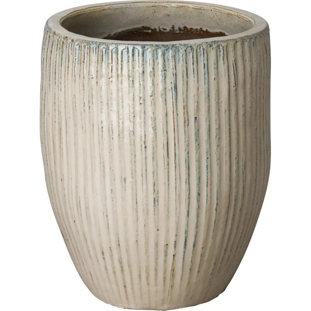 Emissary White Handcrafted Ceramic Round Planter