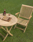 HiTeak Winford Teak Outdoor Folding Armchair