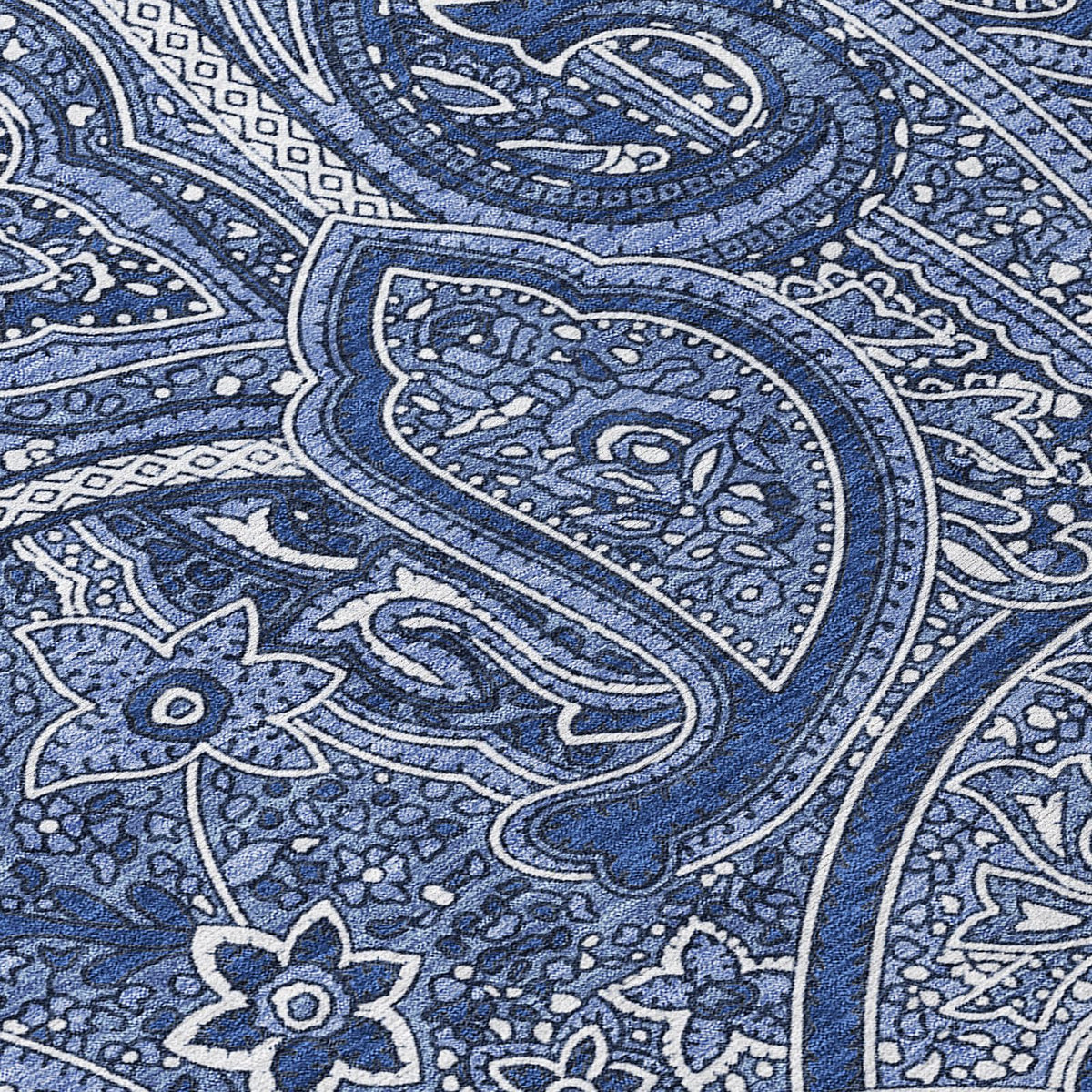 Addison Rugs Woven Blocks Blue Washable Indoor-Outdoor Rug
