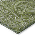 Addison Rugs Woven Blocks Green Washable Indoor-Outdoor Rug