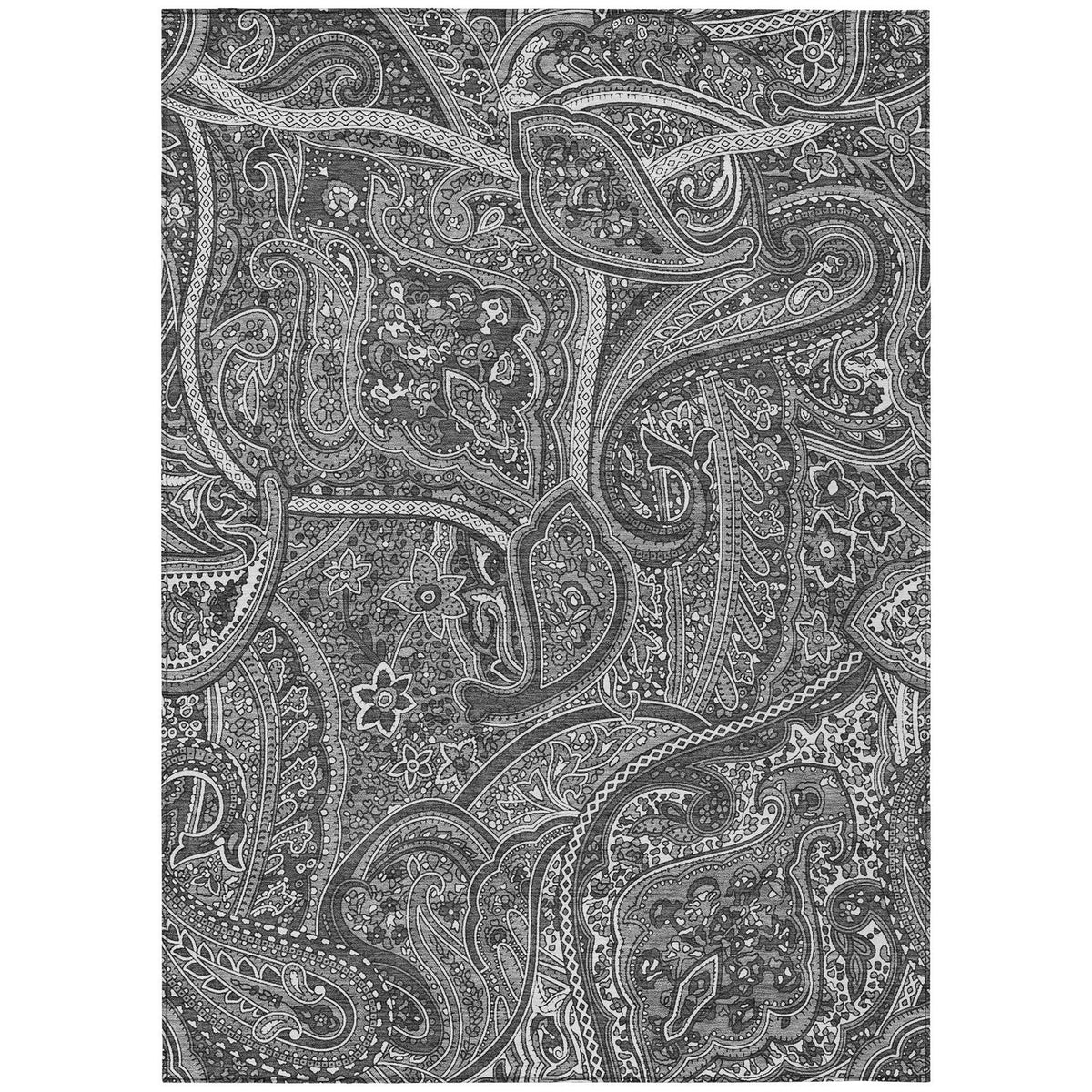 Addison Rugs Woven Blocks Grey Washable Indoor-Outdoor Rug