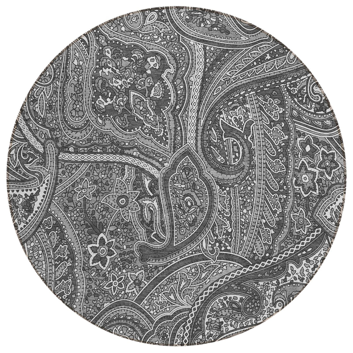 Addison Rugs Woven Blocks Grey Washable Indoor-Outdoor Rug