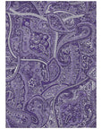 Addison Rugs Woven Blocks Purple Washable Indoor-Outdoor Rug