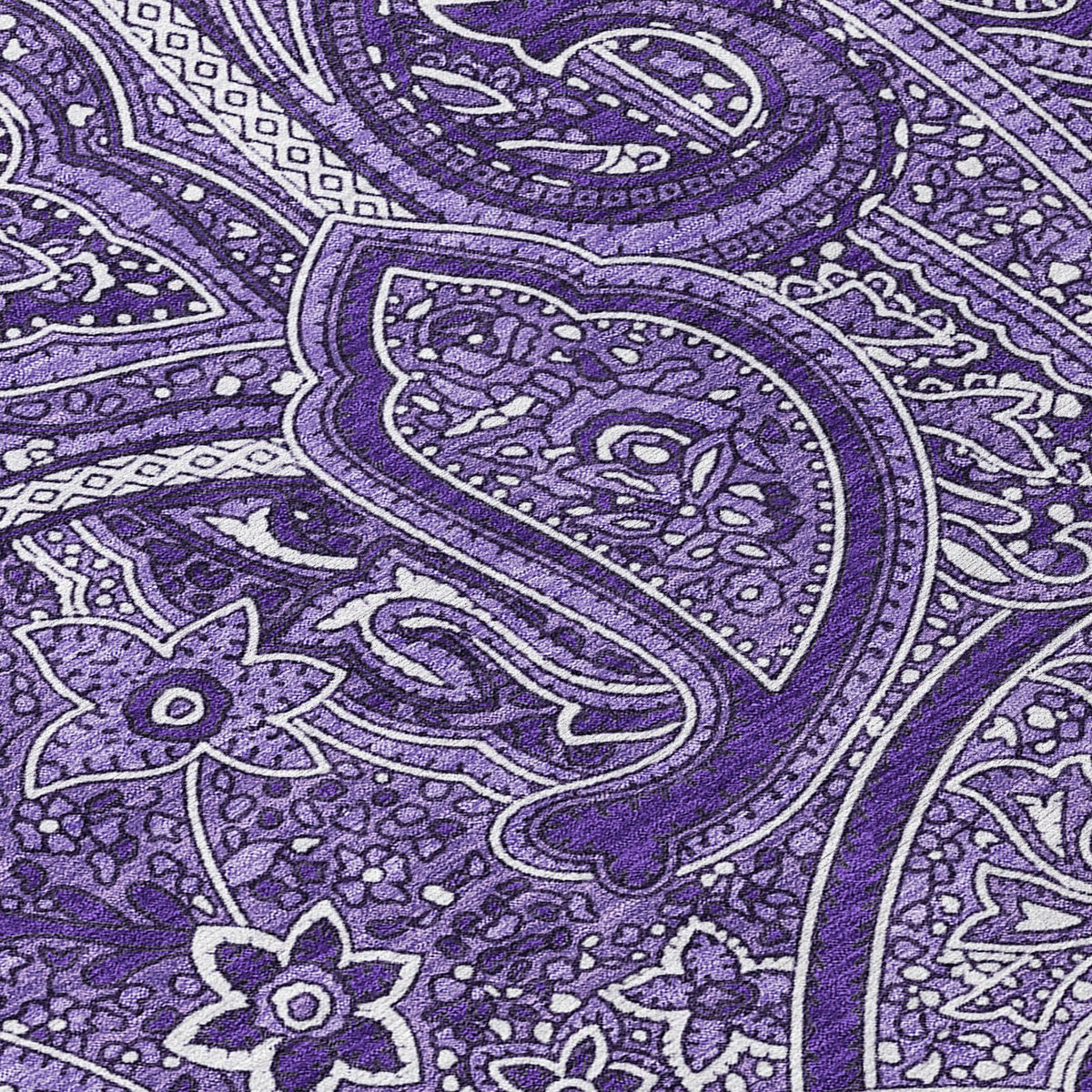 Addison Rugs Woven Blocks Purple Washable Indoor-Outdoor Rug