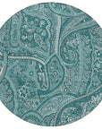 Addison Rugs Woven Blocks Teal Washable Indoor-Outdoor Rug