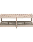 Wrap Wooden Rectangular Outdoor Coffee Table