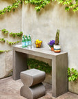 You Fiber Reinforced Concrete Rectangular Console Table