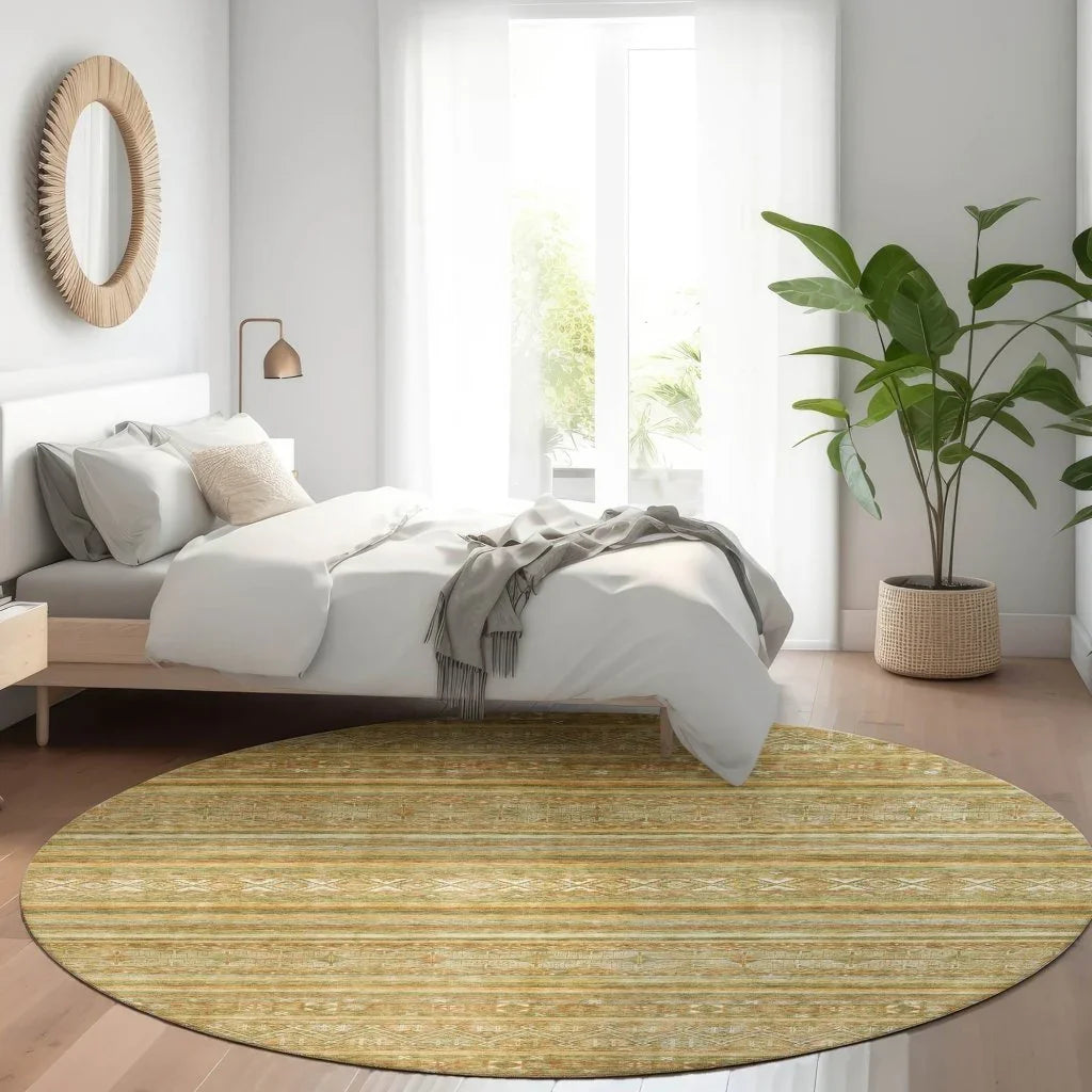 LOOMLAN Rugs Ysadora Aloe Washable Indoor-Outdoor Rug