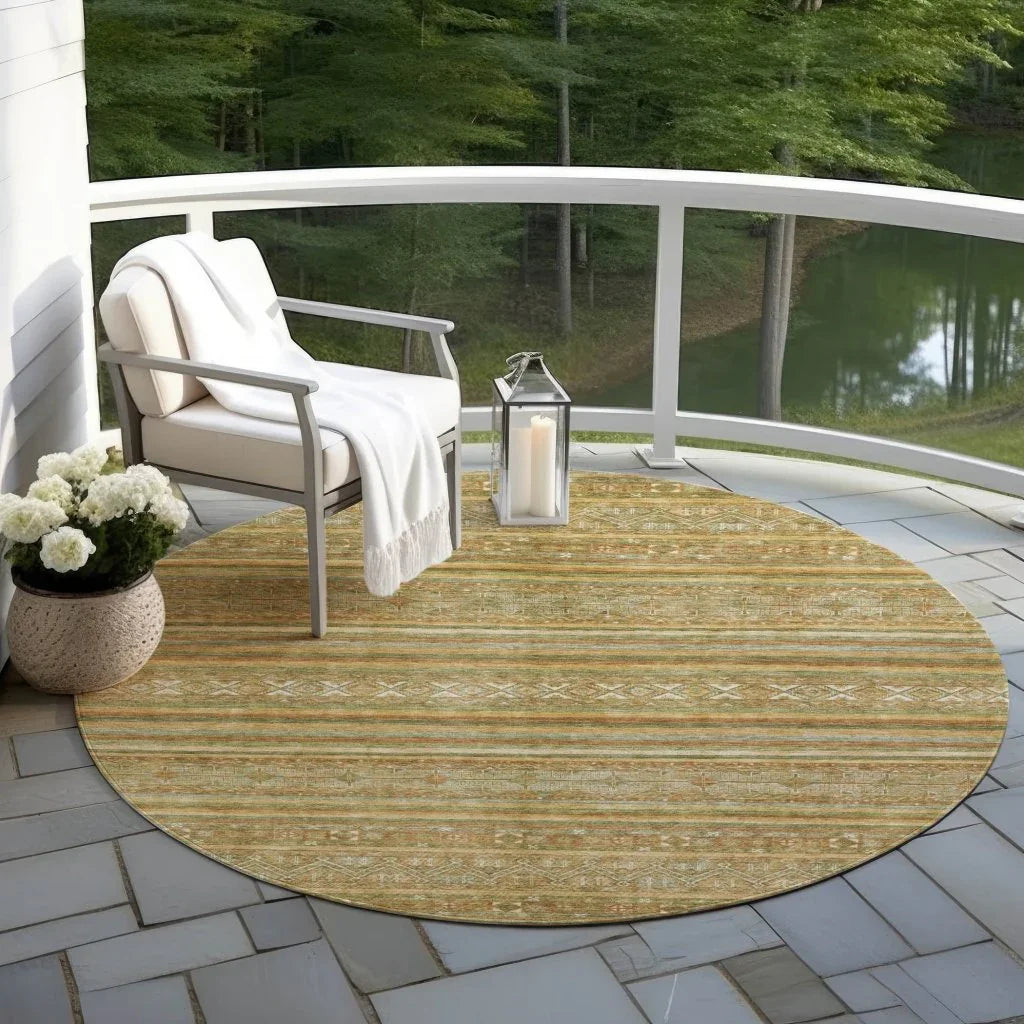 LOOMLAN Rugs Ysadora Aloe Washable Indoor-Outdoor Rug