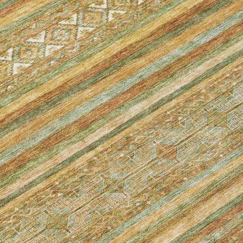 LOOMLAN Rugs Ysadora Aloe Washable Indoor-Outdoor Rug