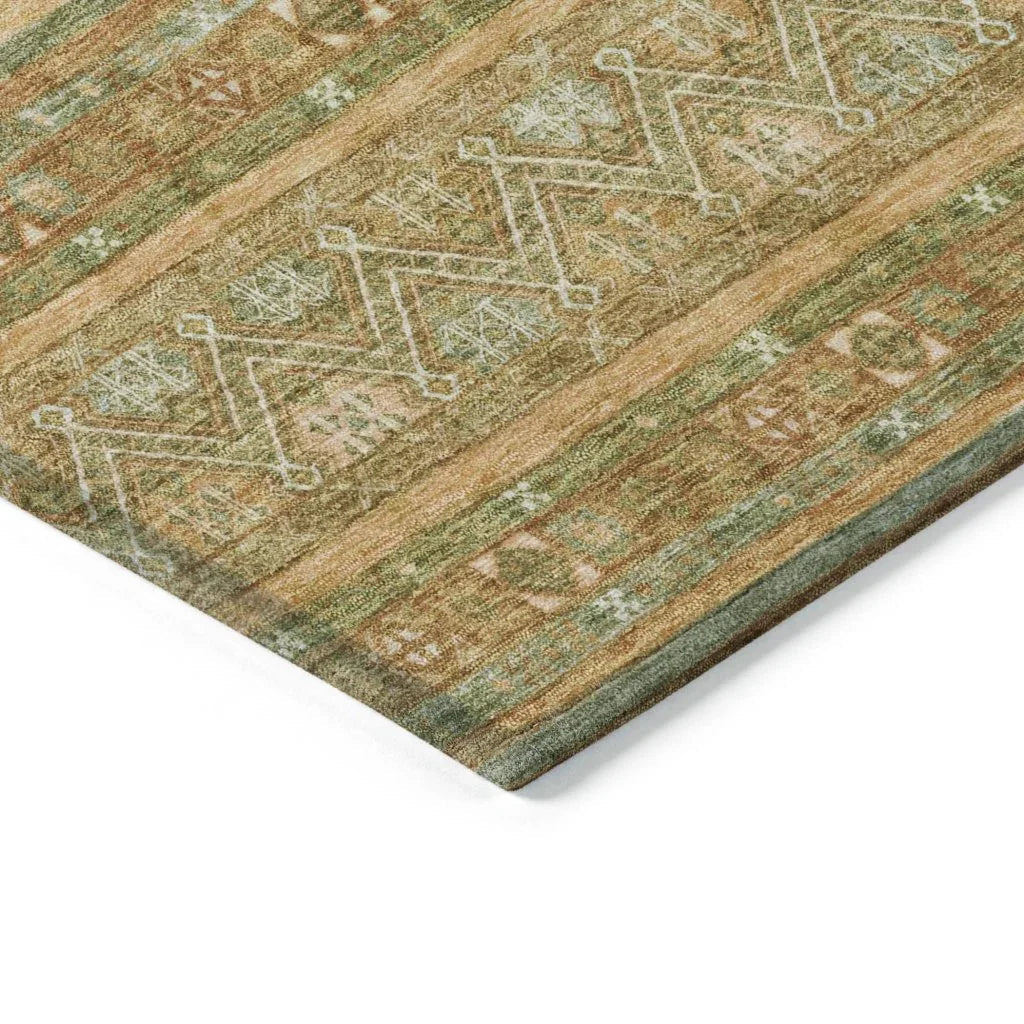 LOOMLAN Rugs Ysadora Aloe Washable Indoor-Outdoor Rug