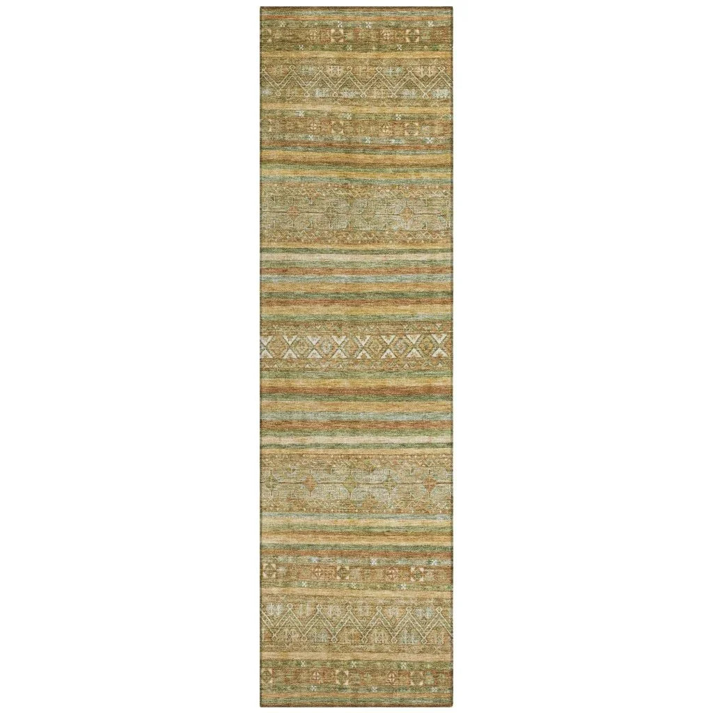 LOOMLAN Rugs Ysadora Aloe Washable Indoor-Outdoor Rug