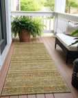 LOOMLAN Rugs Ysadora Aloe Washable Indoor-Outdoor Rug