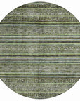 LOOMLAN Rugs Ysadora Green Washable Indoor-Outdoor Rug