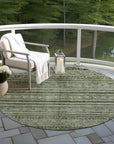 LOOMLAN Rugs Ysadora Green Washable Indoor-Outdoor Rug