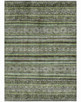 LOOMLAN Rugs Ysadora Green Washable Indoor-Outdoor Rug