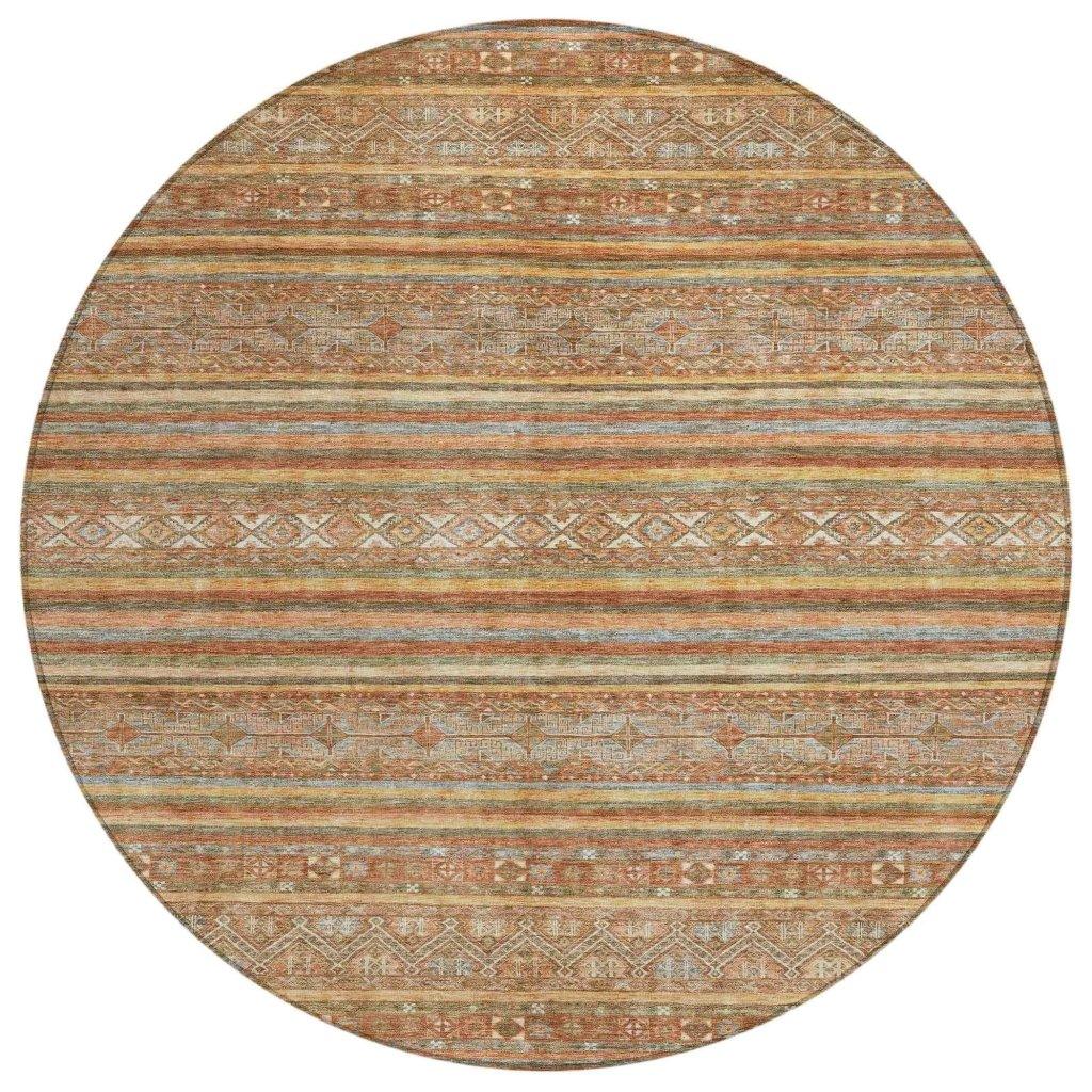 LOOMLAN Rugs Ysadora Orange Washable Indoor-Outdoor Rug