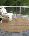 LOOMLAN Rugs Ysadora Orange Washable Indoor-Outdoor Rug