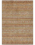 LOOMLAN Rugs Ysadora Orange Washable Indoor-Outdoor Rug