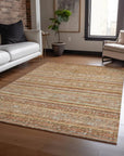 LOOMLAN Rugs Ysadora Orange Washable Indoor-Outdoor Rug