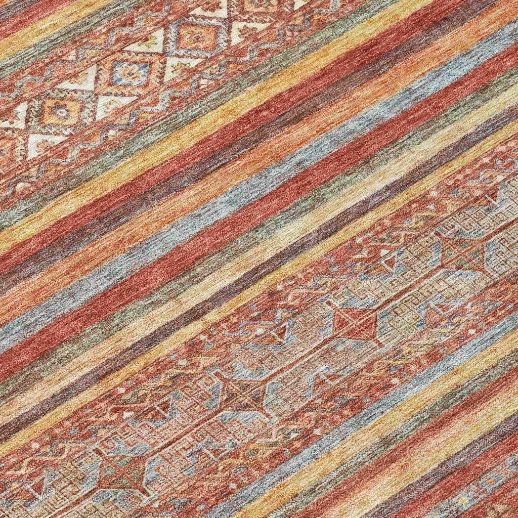 LOOMLAN Rugs Ysadora Paprika Washable Indoor-Outdoor Rug