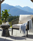 LH Home Yves Concrete Outdoor Side Table