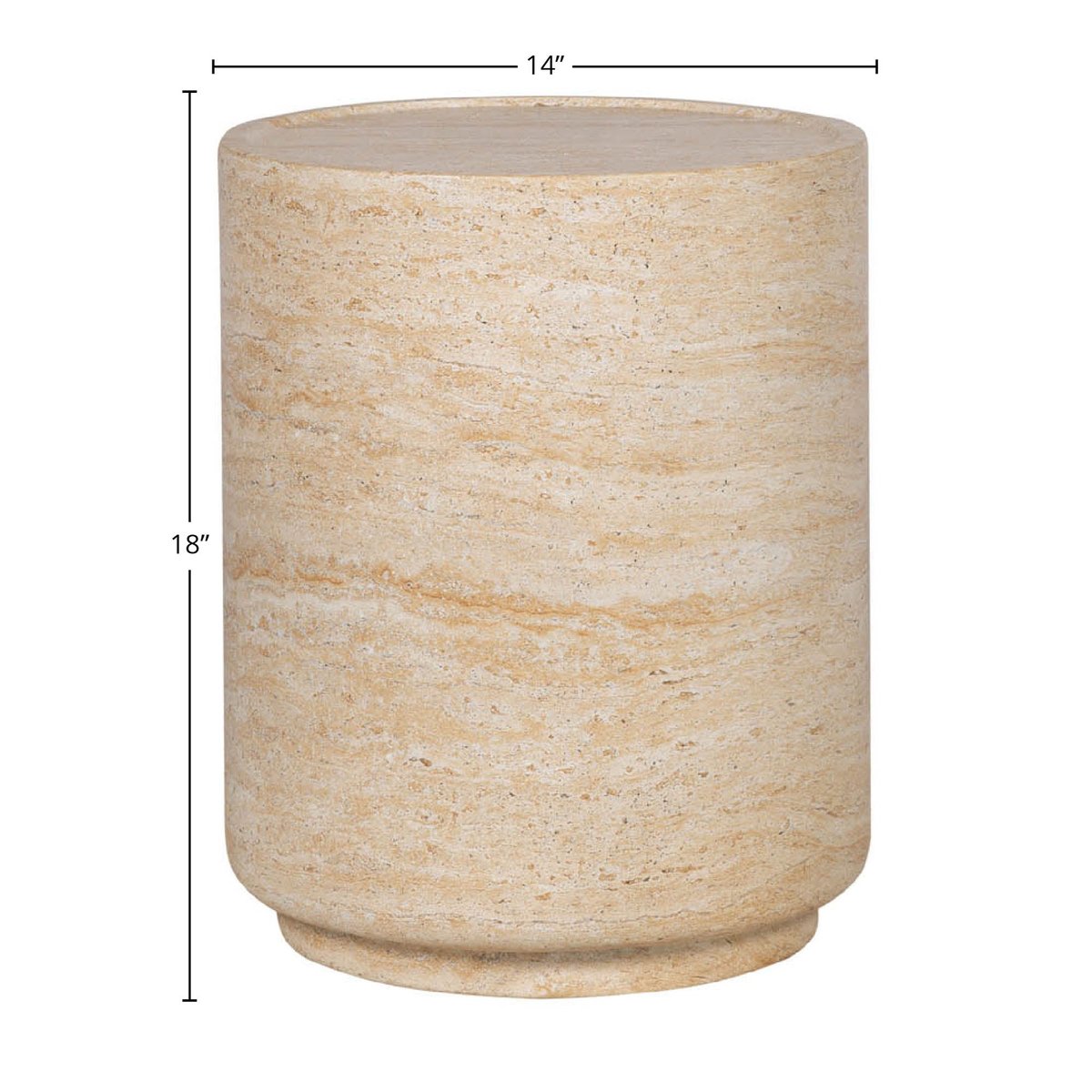 LH Home Zac Concrete Outdoor Side Table